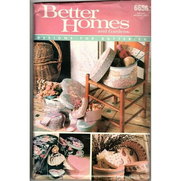 Butterick Home Decorating Band Boxes Sewing Pattern UNCUT 1988 - Picture 1 of 2